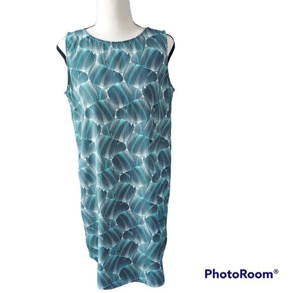 Halogen Nordstrom Sleeveless Lightweight Crew Neck Shift Dress like NEW Sz Small - Picture 1 of 6